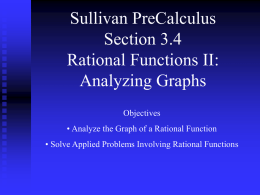 Rational Functions II: Analyzing Graphs
