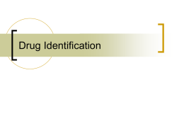 Drug Identification_Short Version