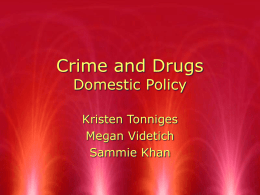 Crime and Drugs Domestic Policy