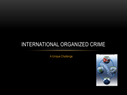 International Organized Crime