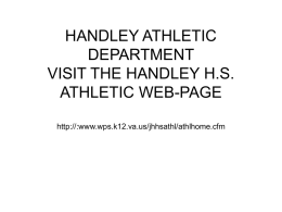 handley athletic department visit the handley hs athletic web-page