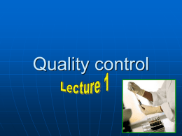 Quality control of tablets lecture 1