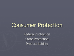 Consumer Protection-2011