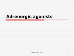 7.Adrenergic agonists