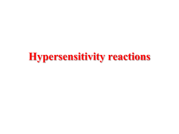 hypersensitivity A
