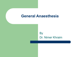 Stage of General Anaesthesia and Their Signs