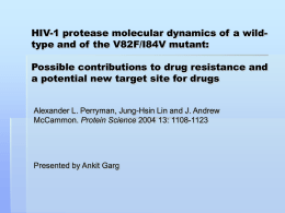 HIV-1 protease molecular dynamics of a wild