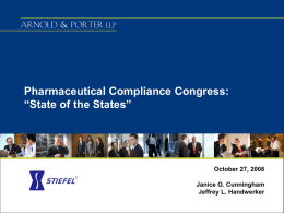 Pharmaceutical Compliance Congress: “State of the States”