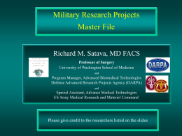 Military research - University of Washington