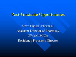 Post-Graduate Opportunities