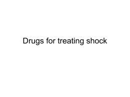 Drugs for treating shock - Suny-perfusion