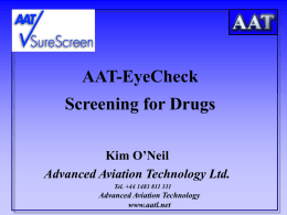 Screening for Fatigue - Advanced Aviation Technology Ltd.