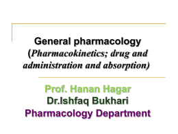 drug and administration and absorption
