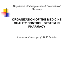 09 Organization of the quality control system (2)