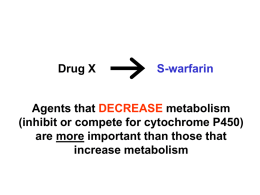 or S-warfarin