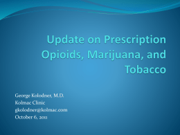 opioids, tobacco, and marijuana - eapa