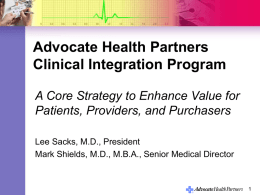 Clinical Integration Program Overview