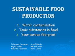Sustainable food production