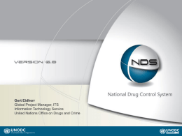 NDS - United Nations Office on Drugs and Crime