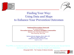 Finding Your Way - Indiana Prevention Resource Center