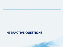 interactive questions - Know Pain Educational Program