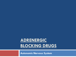 Adrenergic Blocking Drugs