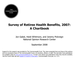 Survey of Retiree Health Benefits, 2007