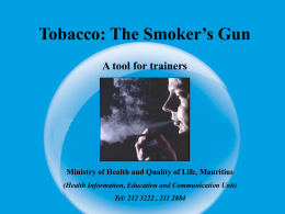 Constituents of Tobacco Smoke