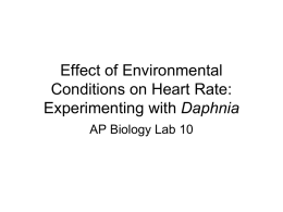 Effect of Environmental Conditions on Heart Rate: Experimenting