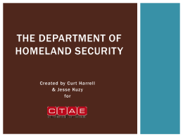 Homeland Security PowerPoint