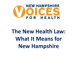 The New Health Law