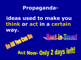 Propaganda Notes
