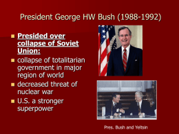 President George HW Bush