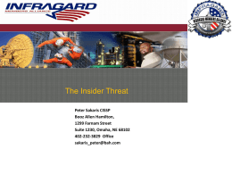 insider threat - Nebraska InfraGard