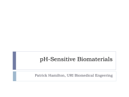 pH-Sensitive Biomaterials