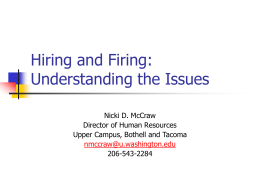 Hiring and Firing: Issues to Understand