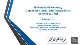 center for clinical and translational science