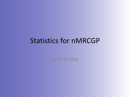 Stats for MRCGP
