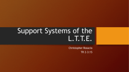 Support Systems of the LTTE