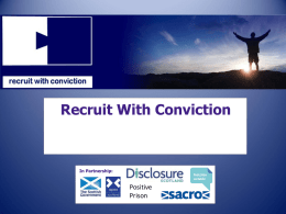 Recruit With Conviction