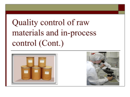 Quality control of r..