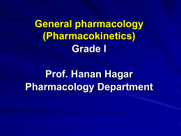 GENERAL PHARMACOLOGY (absorption)