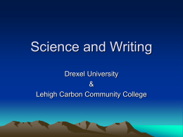 Useful Science - Drexel University