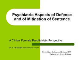 Psychiatric Aspects of Defence