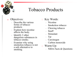 Tobacco Products - Hopewell Health