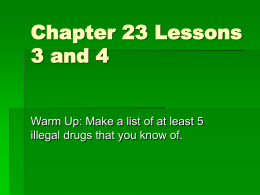 Chapter 23 Lessons 3, 4, and 5