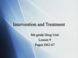 Intervention and Treatment