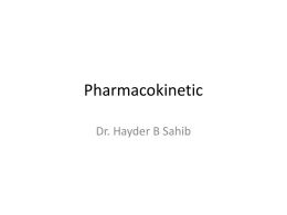 Pharmacokinetic