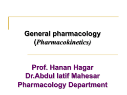 04 GENERAL PHARMACOLOGY