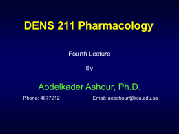 DENS 211 4th Lecture